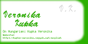 veronika kupka business card
